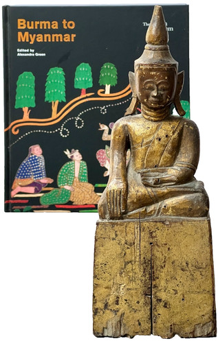 Antique burmese buddha shan - antique,