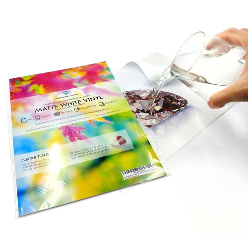 White matte vinyl - white,