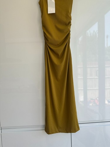 Zara mustard dress - dress, knitted