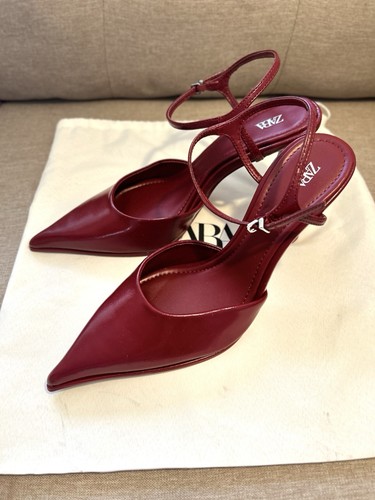 Zara new red burgundy - burgundy, high