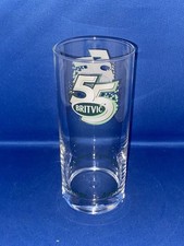 ADVERTISING BRANDED BRITVIC 55 HI BALL DRINKING GLASS FRUIT CORDIAL JUICE GLASS
