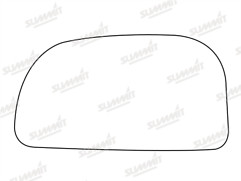 Replacement mirror glass lhs - replacement,