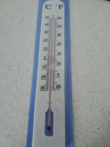 Vertical jumbo thermometer - vertical,