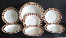 Vintage NHP New Hall Pottery Set of 7 Porcelain Bowls.