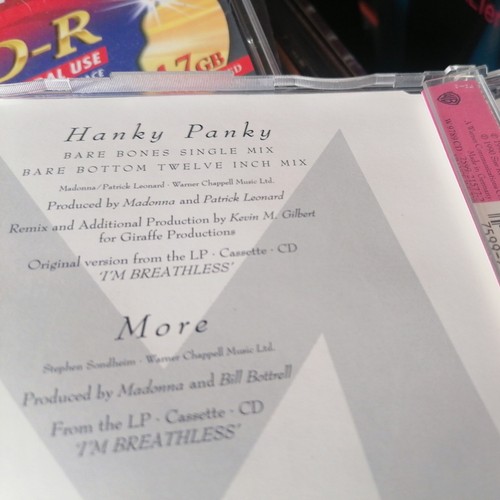 Madonna hanky panky - cd, single