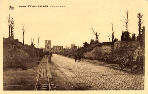 Postcard ypres west - postcard,