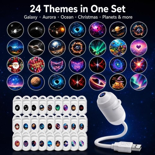 Galaxy star projector - hd,