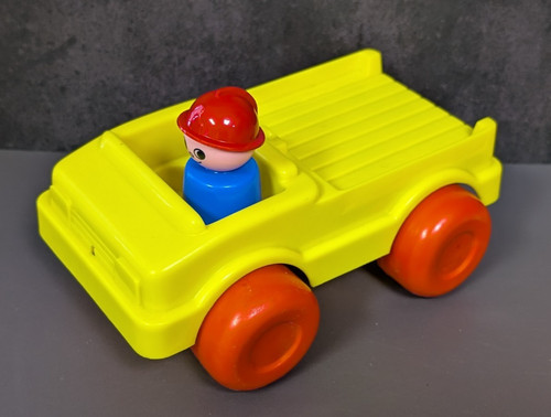 Yellow toy pick truck with - toy,