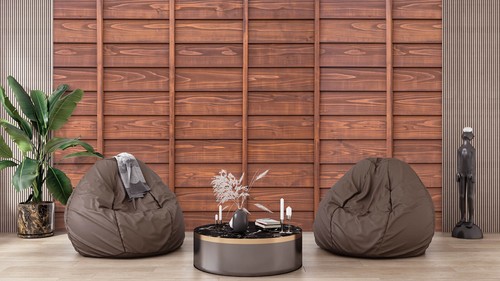 Wooden wall mural - wooden,