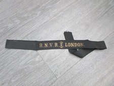 RNVR R.N.V.R London Royal Navy Volunteer Reserve Cap Tally Cap Band Ribbon