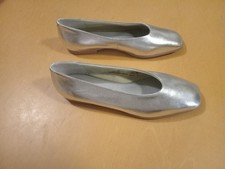 M&S Silver Square Toe Ballet