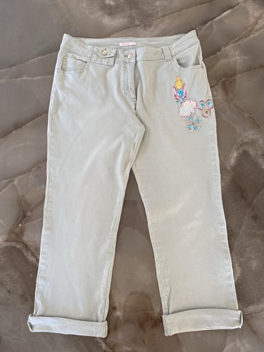 Cropped embroidered jeans - embroidered,