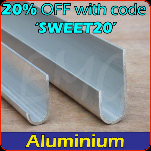 Aluminium section u - section,