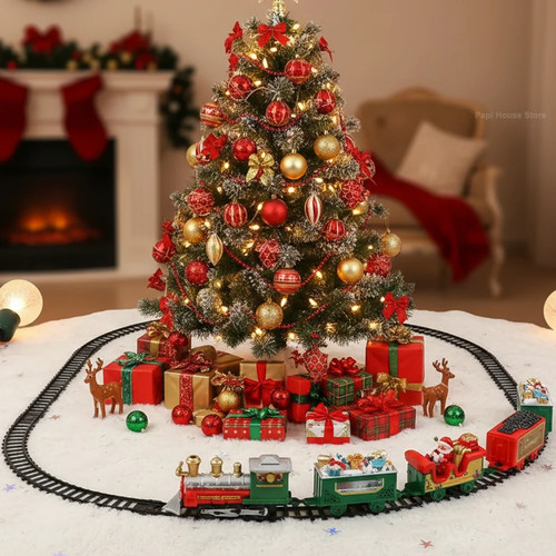 Electric christmas train - christmas, set