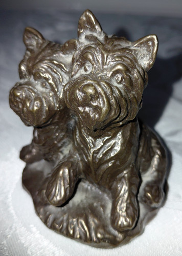 Cold cast bronze westie - cold,