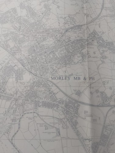 Vintage map inch morley - os, 6