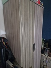 Tall Wooden 2-Door Wardrobe