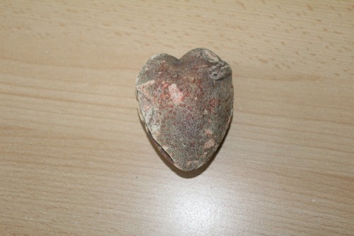 Vintage soapstone heart shaped - soapstone,