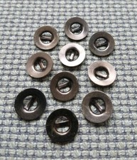 10 x Small 14mm Pewter Rose Gold Tone Metal No Hole Shank Bar Buttons Fasteners