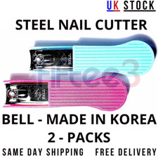 BELL Original Nail Cutter Clipper with Nail Catch Set of 2 Made in Korea UK