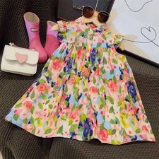 Girl Summer Dress With Floral