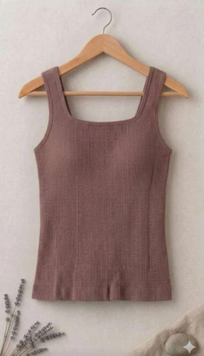 1pc women ribbed tank top - women's,
