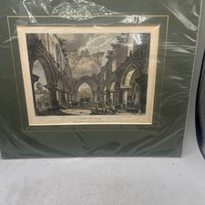 Antique Print Buildwas Abbey