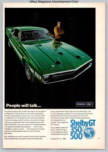 Shelby cobra 350 500 ford - gt,