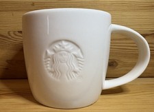 Large Starbucks Embossed White