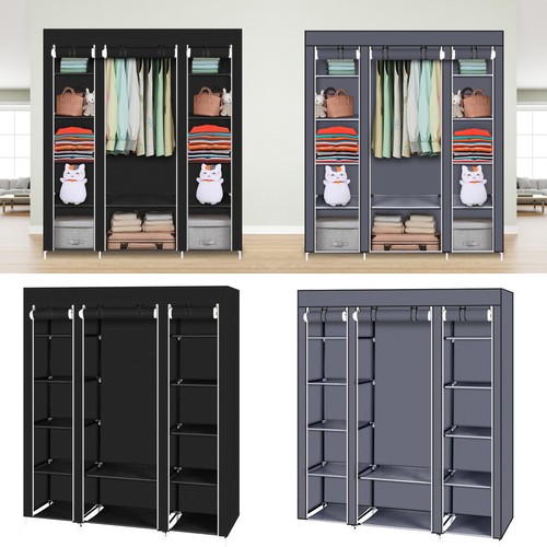 Fabric canvas wardrobe with - fabric,