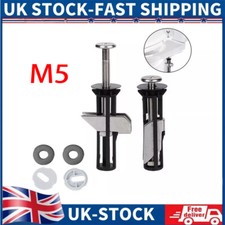 2PC Heavy Duty Toilet Seat Fastener Bolt kit, Universal Toilet Seat Bolt Kit NEW