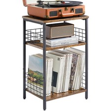 YMYNY 3 Tier End Table, Record