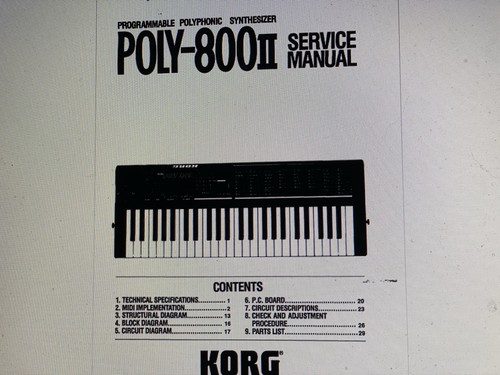Korg poly 800 synthesizer - poly,