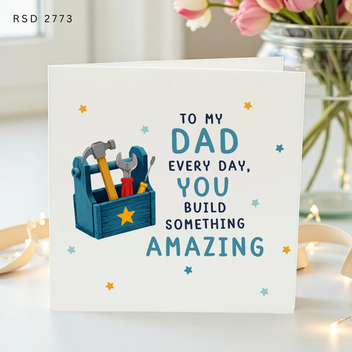Personalised birthday card - personalised, dad