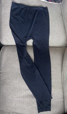 Primark Secret Possessions Navy Stretch Footless Thick Tights 6/8 XS