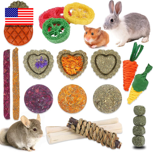 Bunny toys 21pcs rabbit chew - bunny,