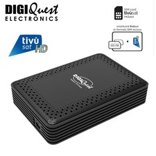 Tivusat HD Ultra Compact Satellite Receiver with Active Smartcard for Italian TV