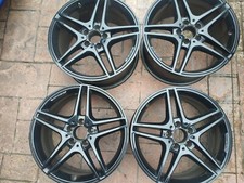 4x 18” GENUINE MERCEDES C63 AMG FRONT REAR ALLOY WHEELS  A2044019502 A2044019402
