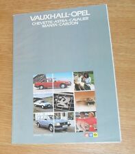 Vauxhall Brochure 1982 Opel Manta GTE Berlinetta Astra Mk1 Cavalier SRI Carlton