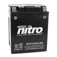 Motorcycle Battery Yamaha YFM Quad Battery - NTX14AH-BS YTX14AH-BS