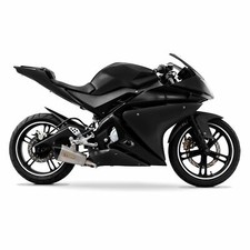 ABS Plastic Full Fairing Kit (21 panel) Black/ Black for Yamaha YZF-R 125 14-18