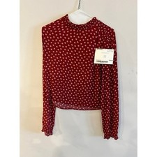Elodie Red Long Sleeves Blouse