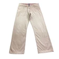 Easy 1973 Mens Jeans Size 34S Beige Straight Fit Lightweight Waist 34 Leg 29 In