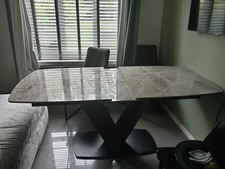 Large Dining Table Height 75cm Width 160cm Can Extend Width to 200cm Table Top 4