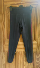 EX M&S Ladies Navy Blue / Red GOOD MOVE High Waisted Skinny Leggings Size 10