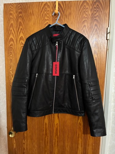 Hugo boss men black leather - hugo,