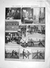 Original Old Antique Print