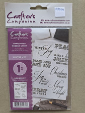 Crafter's Companion   'Winter Joy'   Rubber Stamp