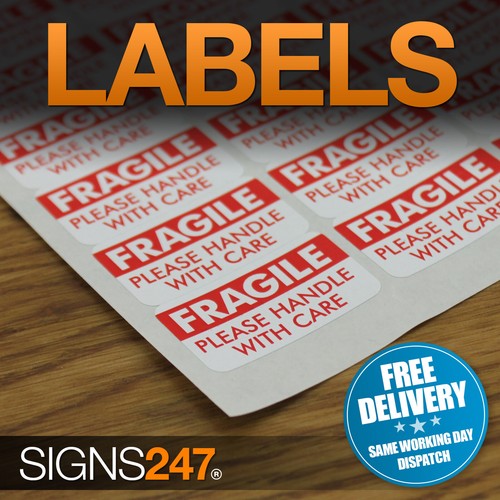 Fragile stickers - fragile,
