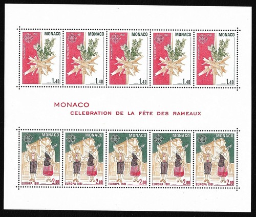 Monaco stamps sheetlet block - monaco,